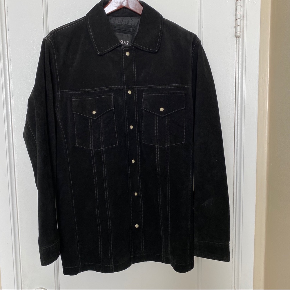 Buckle BKE 67 💯 Suede Western Pearl Snap Jacket